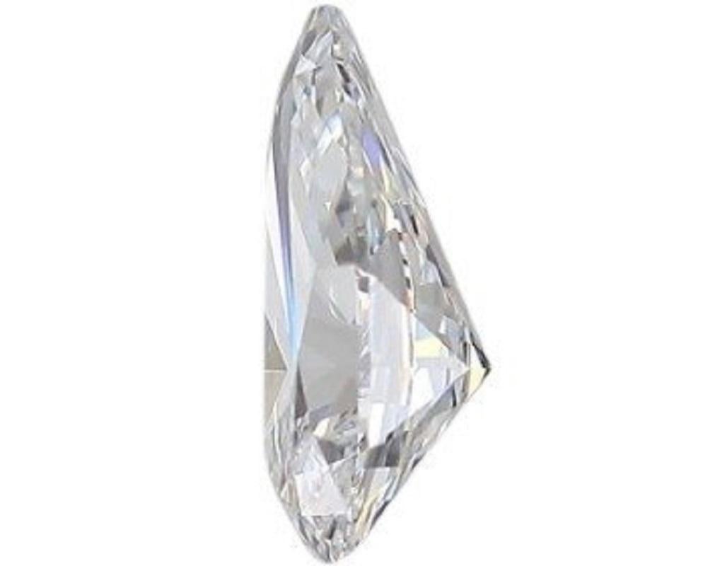 1 carat diamant naturel - 1,53 carat - Poire - D (non color) - Certificat VS1- IGI en vente 1
