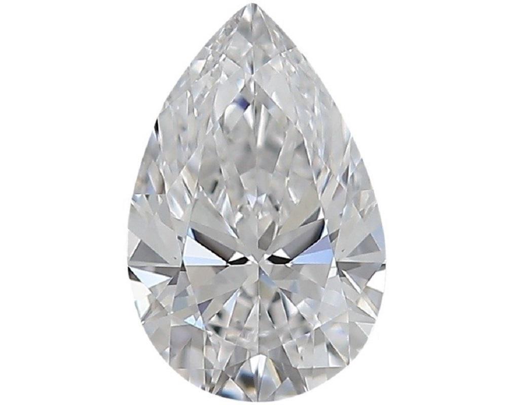 1 pc Natural Diamond - 1.53 ct - Pear - D (colourless) - VS1- IGI Certificate For Sale 2