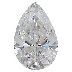 1 carat diamant naturel - 1,53 carat - Poire - D (non color) - Certificat VS1- IGI