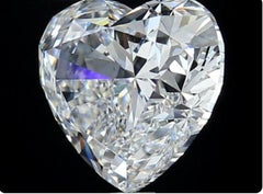 1 pc Natural Diamond - 4.01 ct - Heart - D (colourless) - VS2- GIA Certificate