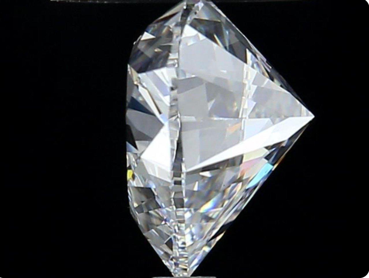 1 pice Diamant naturel - 4,01 carats - Cur - D (non color) - Certificat GIA en vente 1