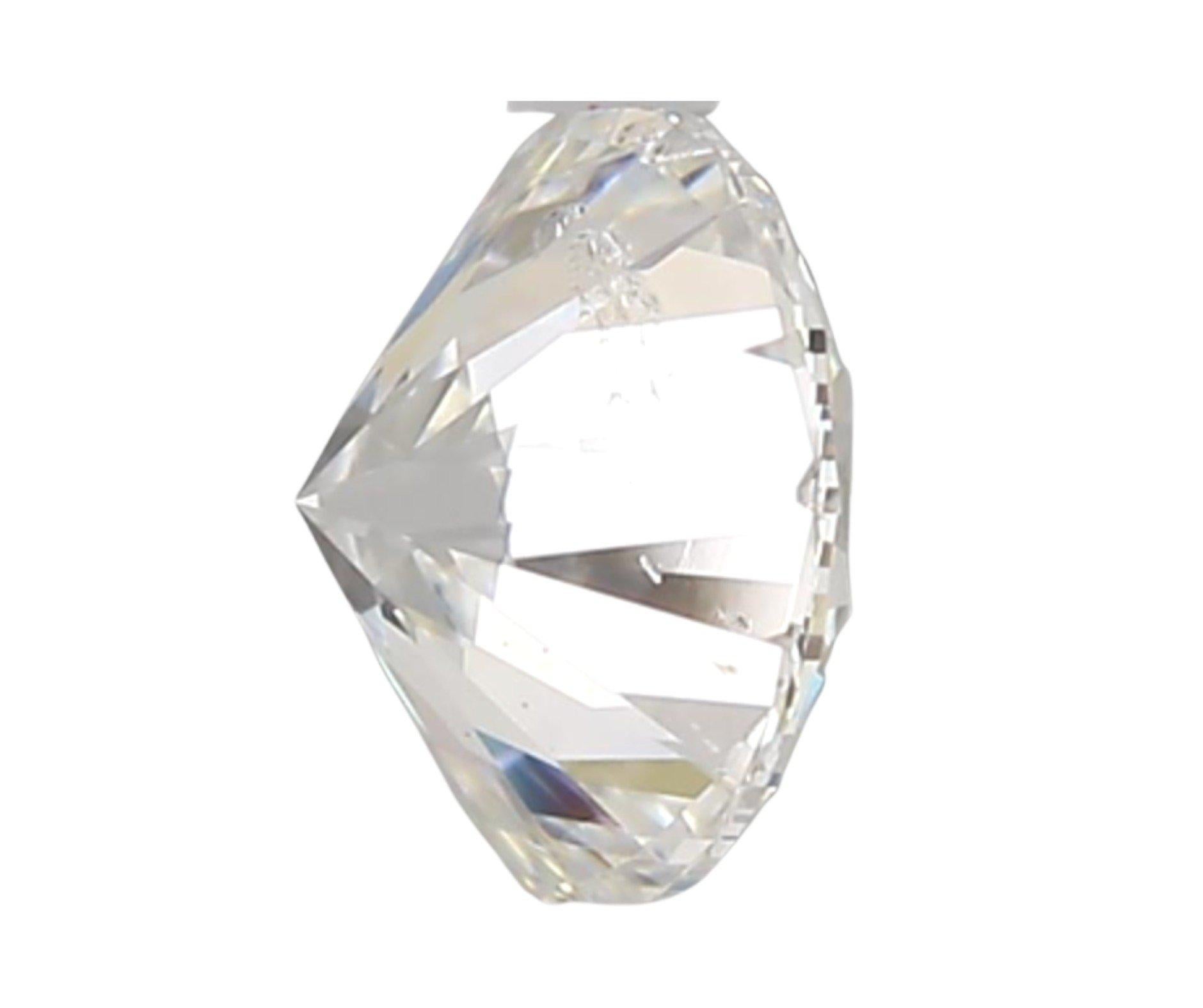 Round Cut 1 Pc Natural Diamonds, 0.33 Ct, Round, F, SI, IGI Certificate For Sale