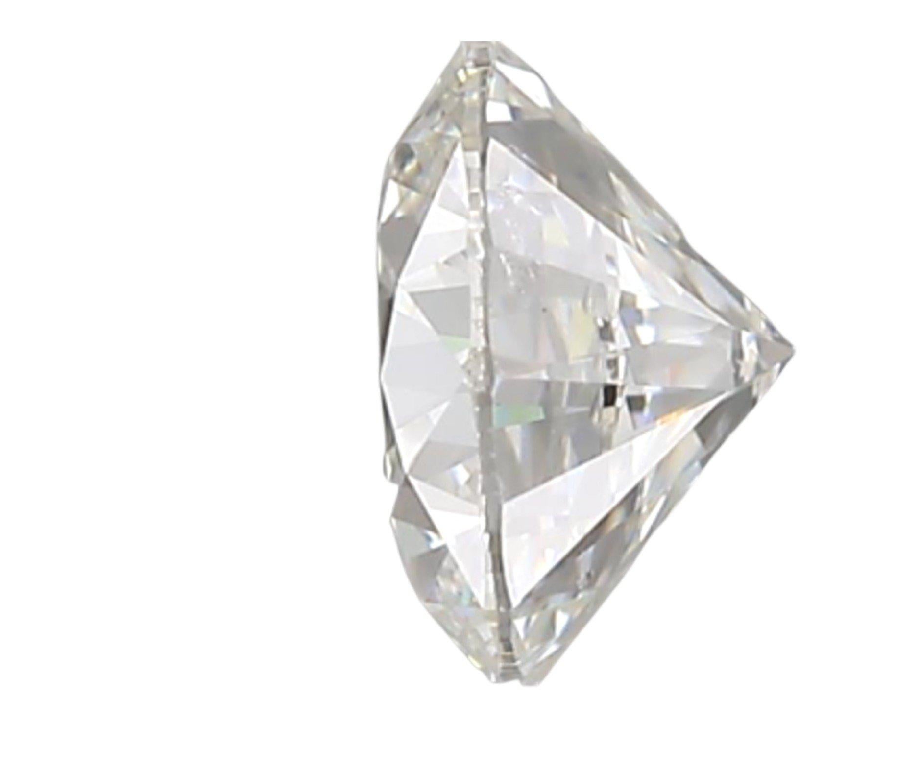 1 Pc Natural Diamonds, 0.33 Ct, Round, F, SI, IGI Certificate In New Condition For Sale In רמת גן, IL