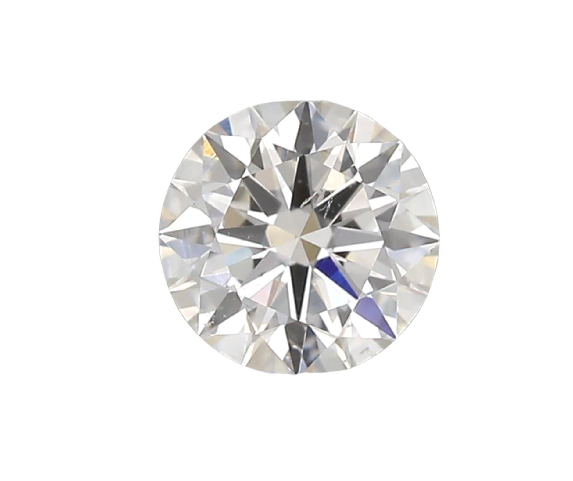 1 Pc Natural Diamonds, 0.33 Ct, Round, F, SI, IGI Certificate For Sale 3