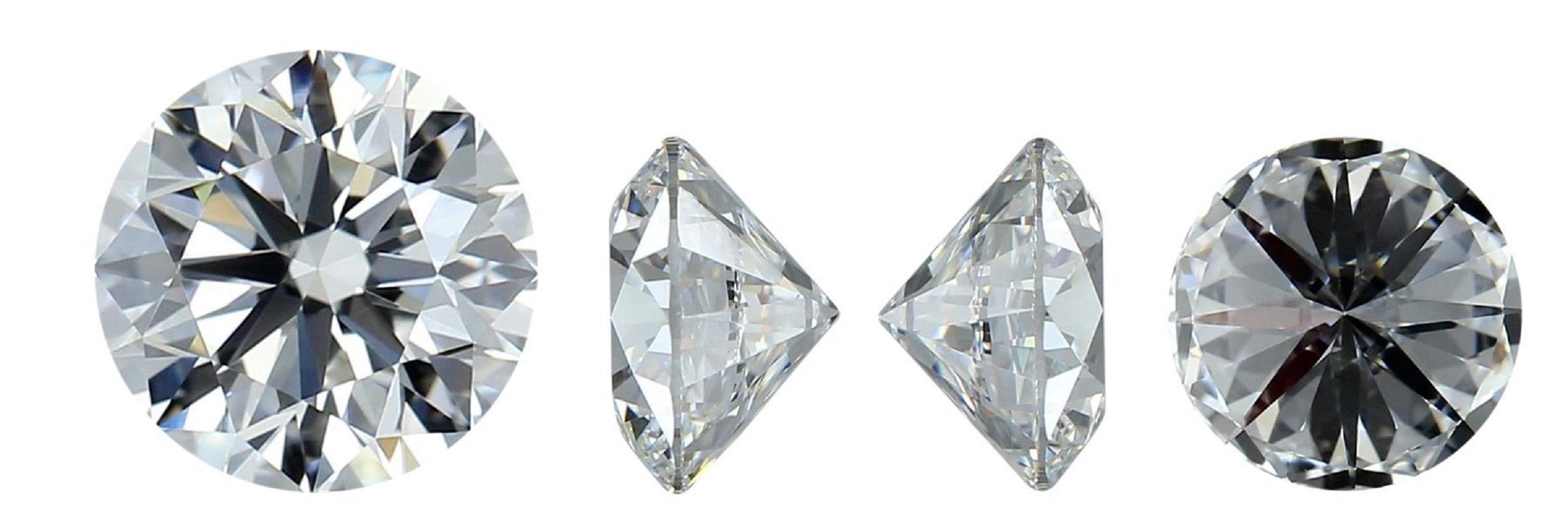 Round Cut 1 Pc Natural Diamonds, 0.91 Ct, Brilliant, G, IF 'Flawless', GIA Certificate For Sale