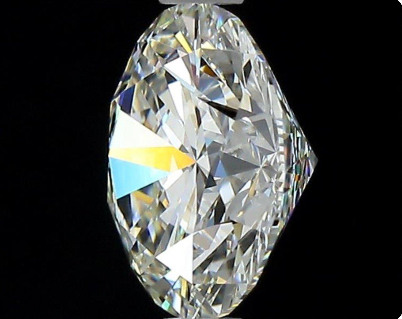 1 carat de diamants naturels - 1,15 carat - Diamant rond brillant I VVS2 certifi GIA en vente 1