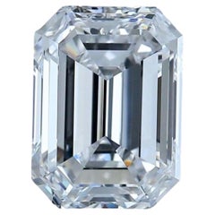 1 pc. Diamant naturel taille émeraude de 4.01 carats