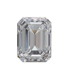 1 pièce Diamant - 0,62 ct - Émeraude - D (non couleur) - Certificat VVS1- GIA