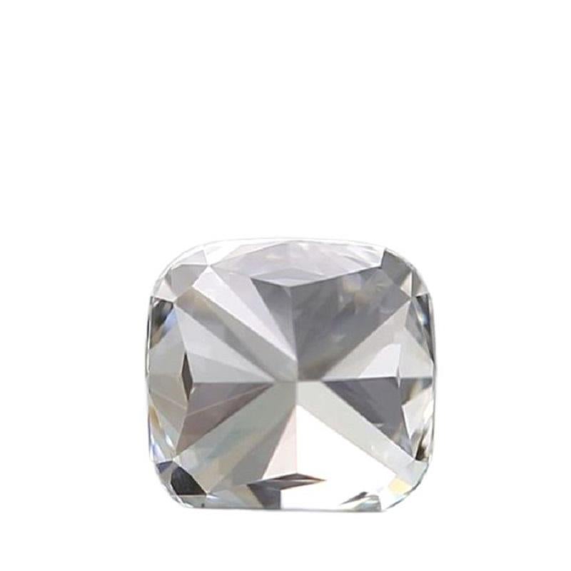 1 Pcs Natural Diamond 0.42 Ct Cushion H VVS1 GIA Certificate In New Condition In רמת גן, IL