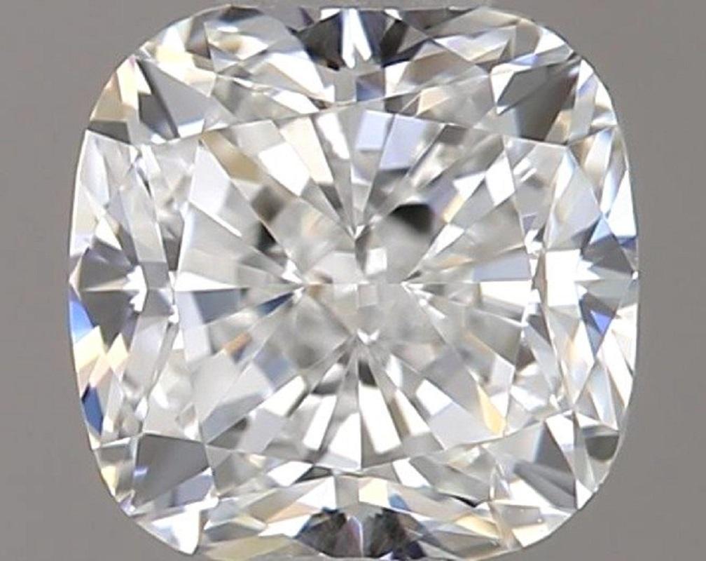 1 pcs Natural Diamond - 0.50 ct - Cushion - D 'colorless' - VVS1, GIA Cert