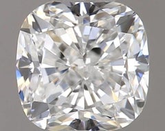 1 Stck natrlicher Diamant - 0,50 ct - Kissen - D ''colorless'' - VVS1, GIA-zertifiziert