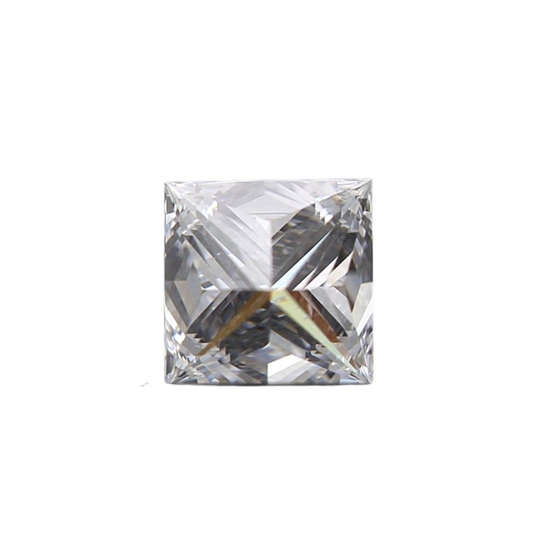 1 Pcs Natural Diamond, 0.50 Ct, Princess, D 'Colourless', IF 'Flawless', IGI In New Condition In רמת גן, IL