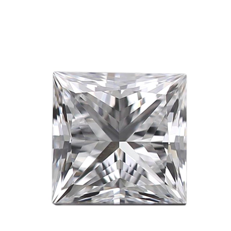 1 Pcs Natural Diamond, 0.50 Ct, Princess, D 'Colourless', IF 'Flawless', IGI 2