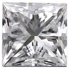 1 Pcs Natural Diamond, 0.50 Ct, Princess, D 'Colourless', IF 'Flawless', IGI