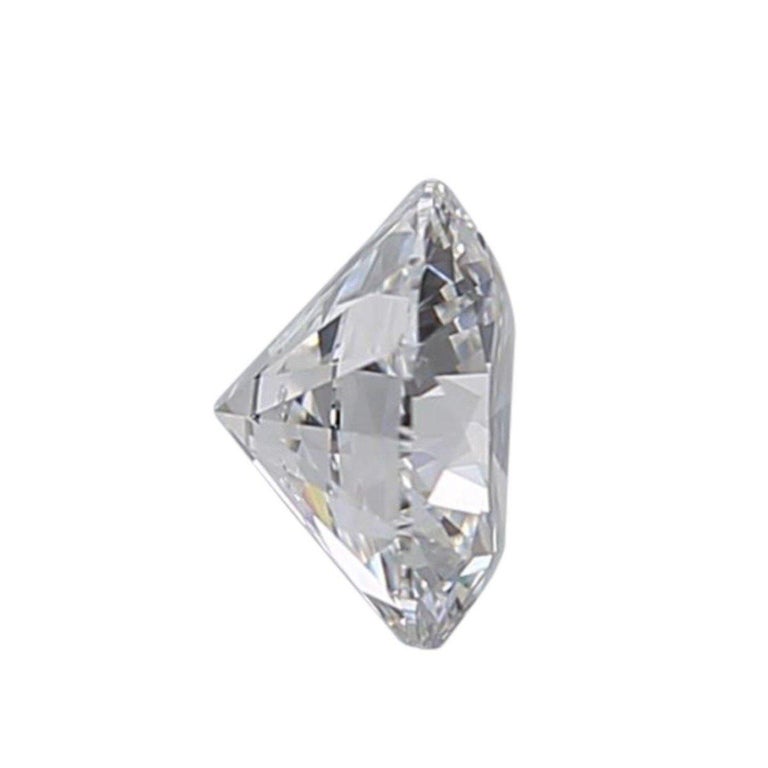 1 Pcs Natural Diamond, 0.50 Ct, Round, F, SI1, GIA Certificate In New Condition For Sale In רמת גן, IL