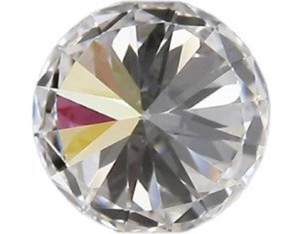 Round Cut 1 Pcs Natural Diamond, 0.51 Ct, Round, D 'Colourless', IF 'Flawless', IGI