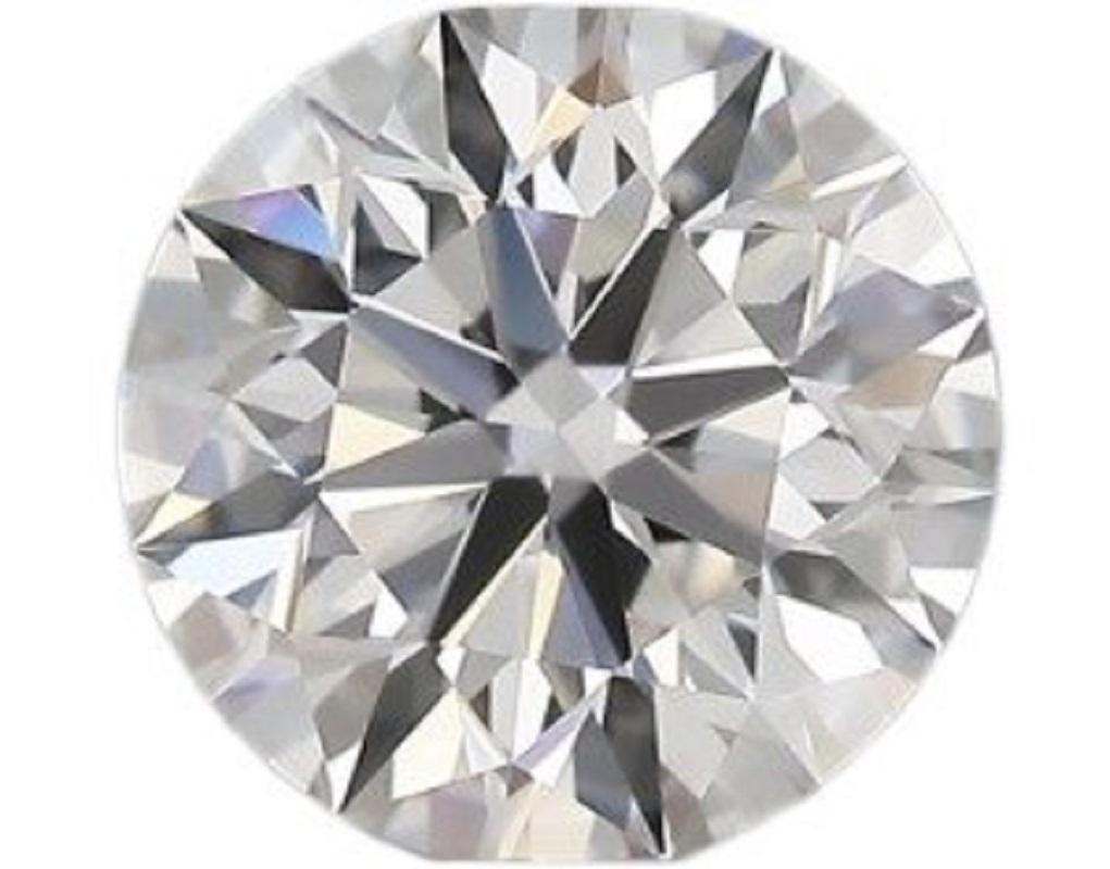 Women's or Men's 1 Pcs Natural Diamond, 0.51 Ct, Round, D 'Colourless', IF 'Flawless', IGI