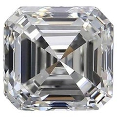 1 pcs Natural Diamond, 0.54 ct, Asscher - D 'colorless', IF 'flawless', IGI 