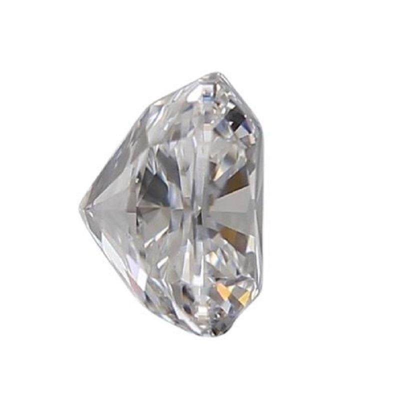 1 Pcs Natural Diamond, 0.61 Ct, Cushion, E, VVS1 In New Condition For Sale In רמת גן, IL