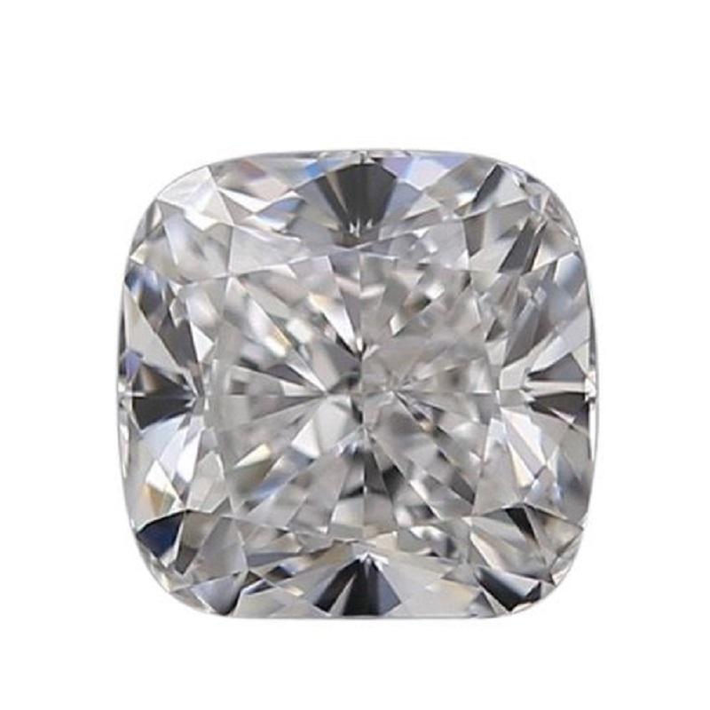 1 Pcs Natural Diamond, 0.61 Ct, Cushion, E, VVS1 For Sale 1