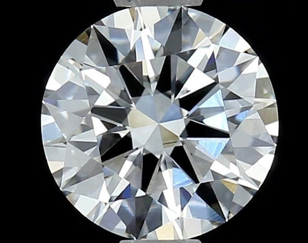 Women's or Men's 1 Pcs Natural Diamond, 1.31 Ct, Round, F, VVS2, GIA Certificate For Sale