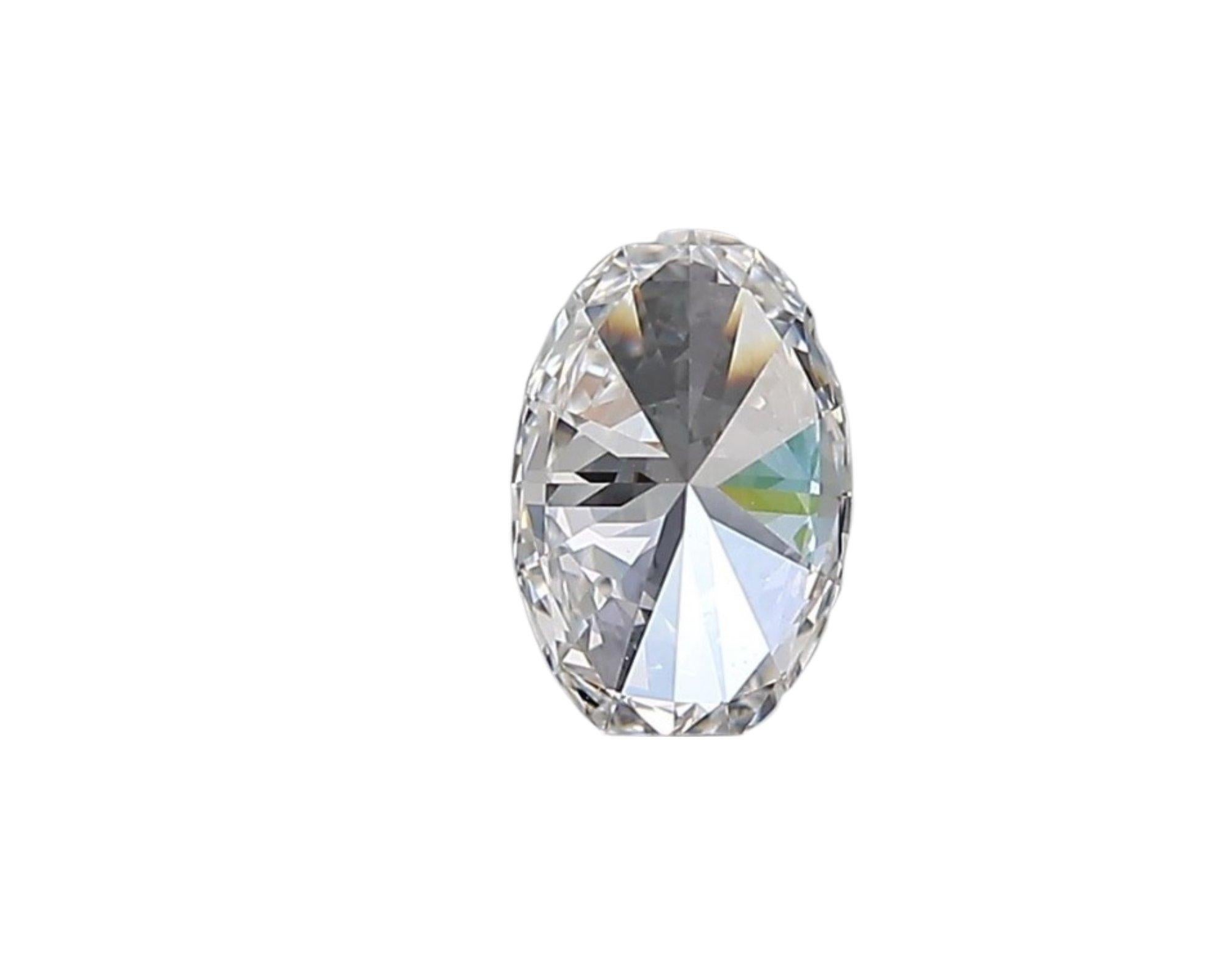Oval Cut 1 Pcs Natural Diamonds, 0.54 Ct, Oval, D 'Colourless', If 'Flawless', IGI
