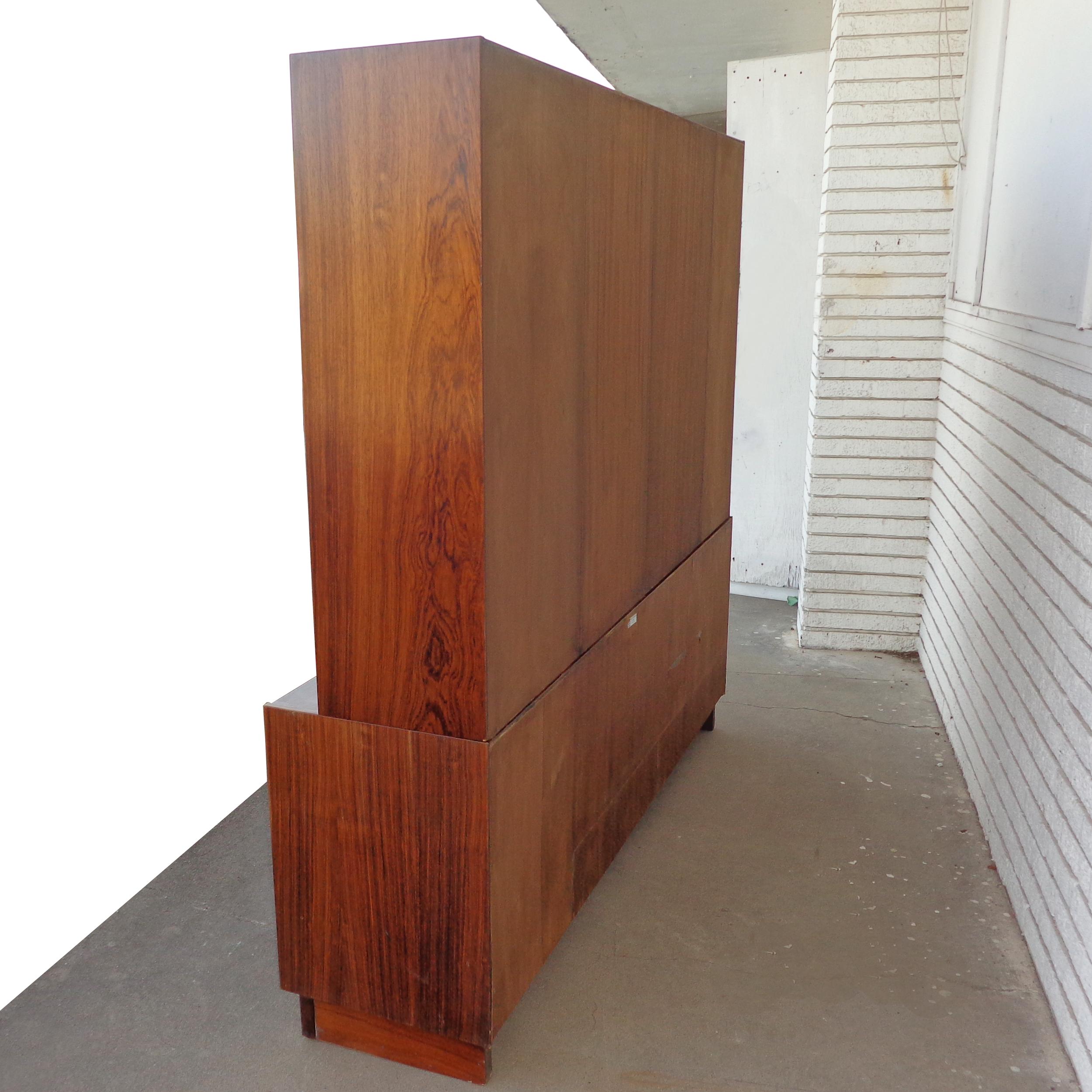 1 Rosewood Poul Hundevad Wall Unit for Jensen & Herning For Sale 5