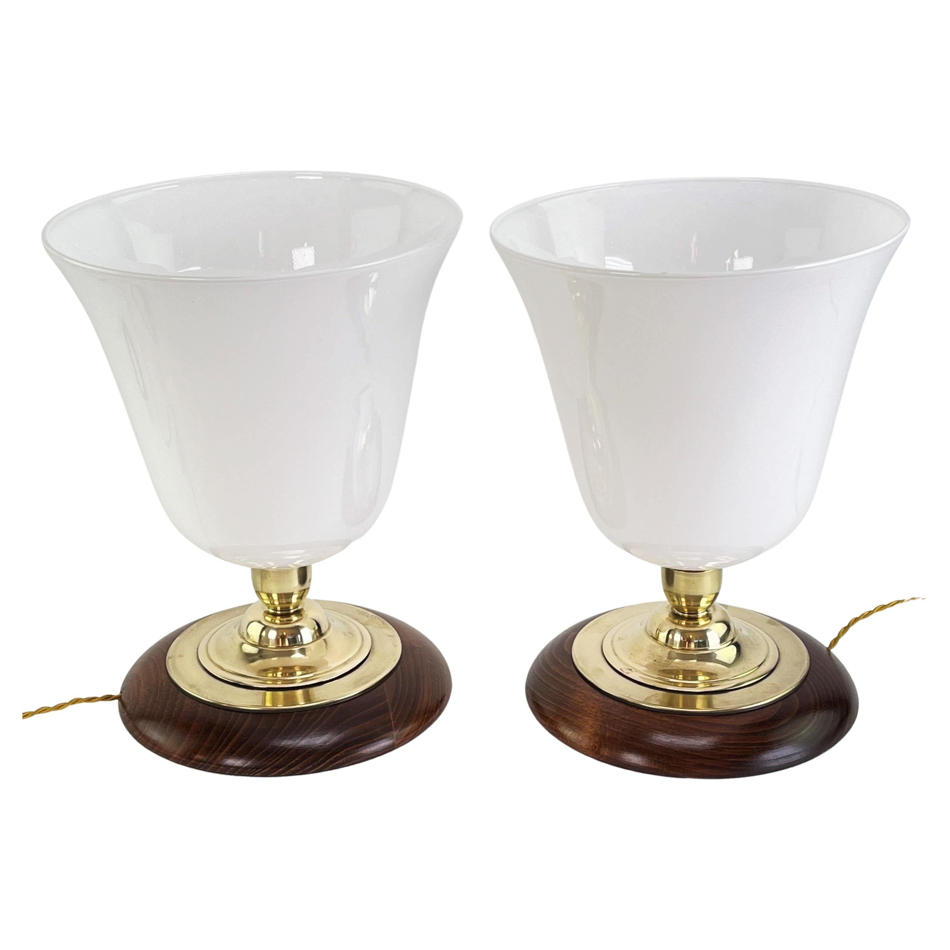 1 set of 2 rare MAZDA lamps table lamps ART DECO CLASSICS