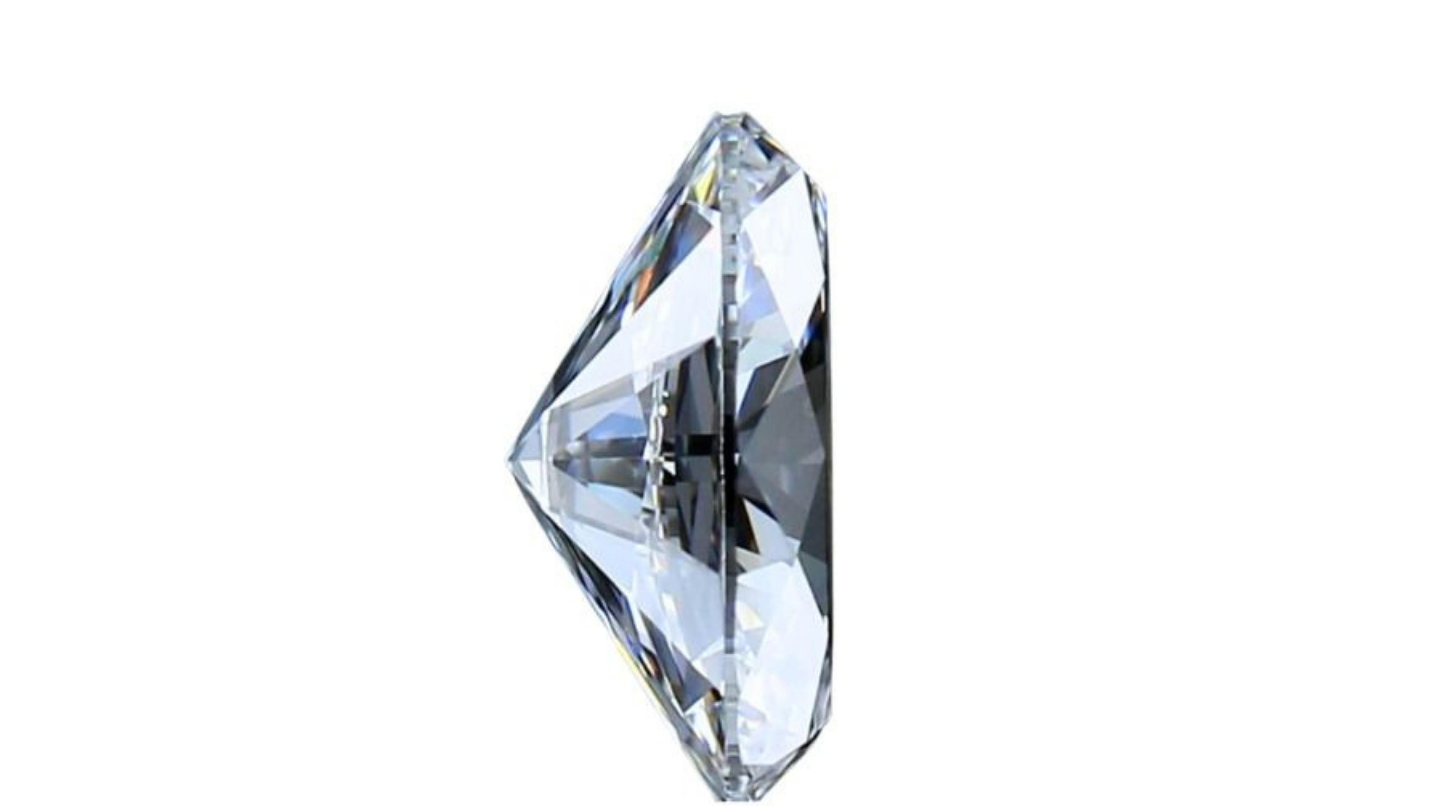 1 Sparkling 1.01 Oval Brilliant Cut Natural Diamond  For Sale 2
