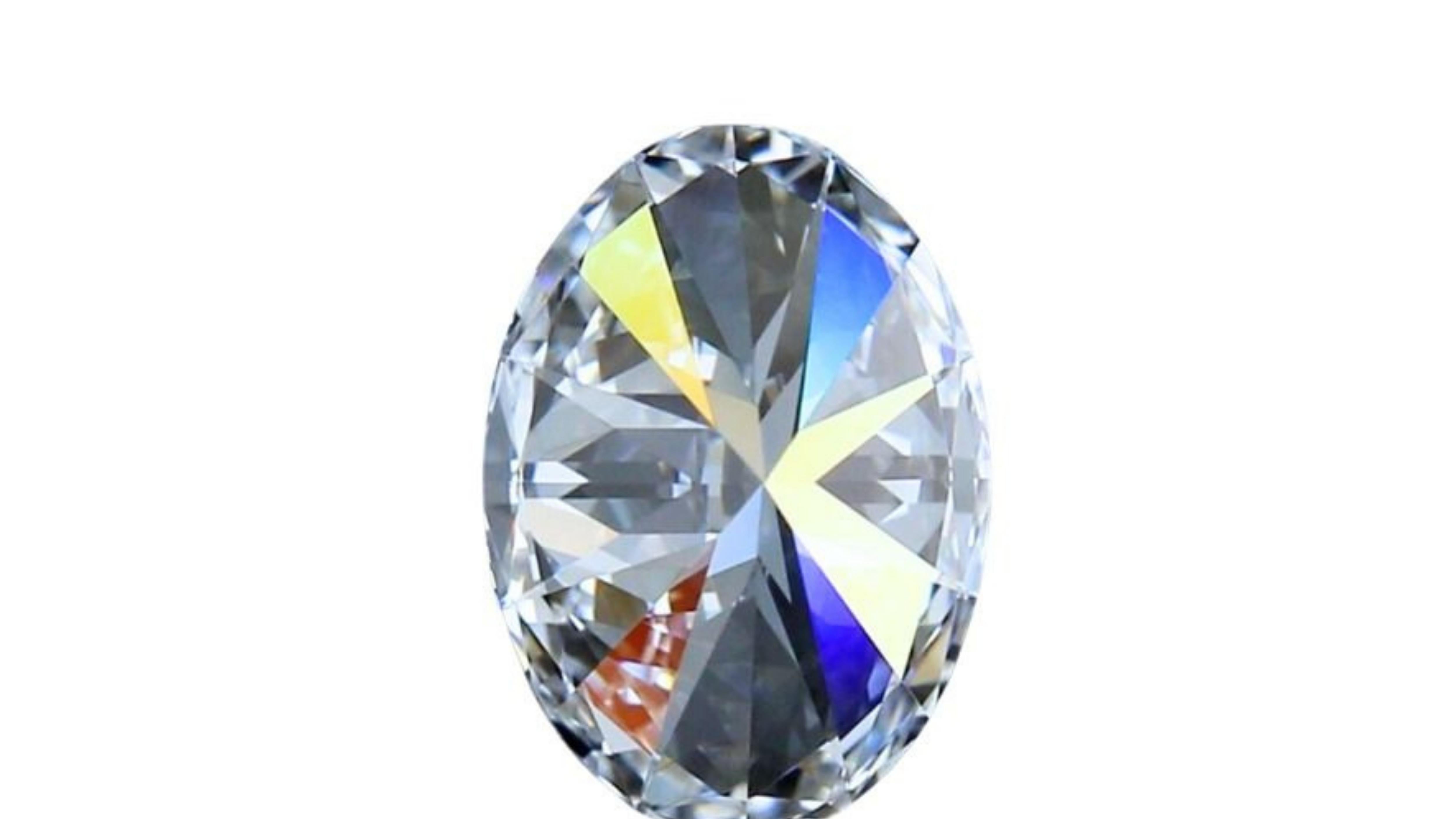1 Sparkling 1.01 Oval Brilliant Cut Natural Diamond  For Sale 4