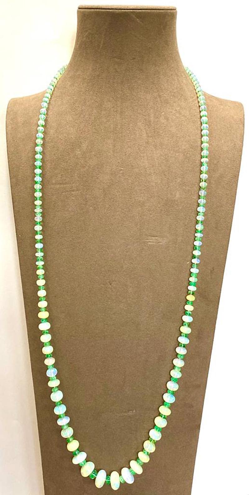 Goshwara Opal and Emerald Beads Necklace 2