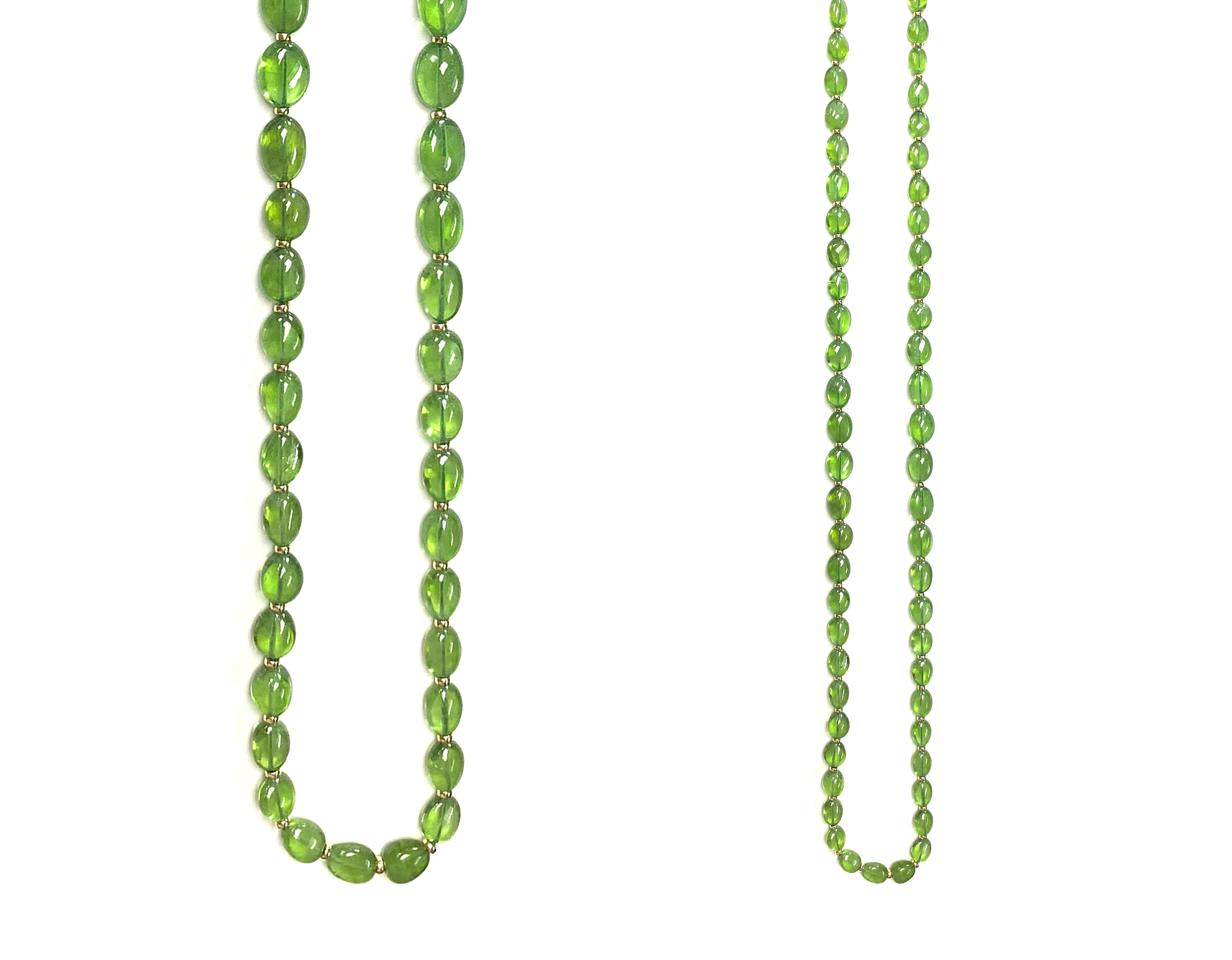 1 Strand Peridot Bead Necklace-37'' in 18K Yellow Gold, from 'Beyond' Collection

Gemstone Weight: 859.84 Carats