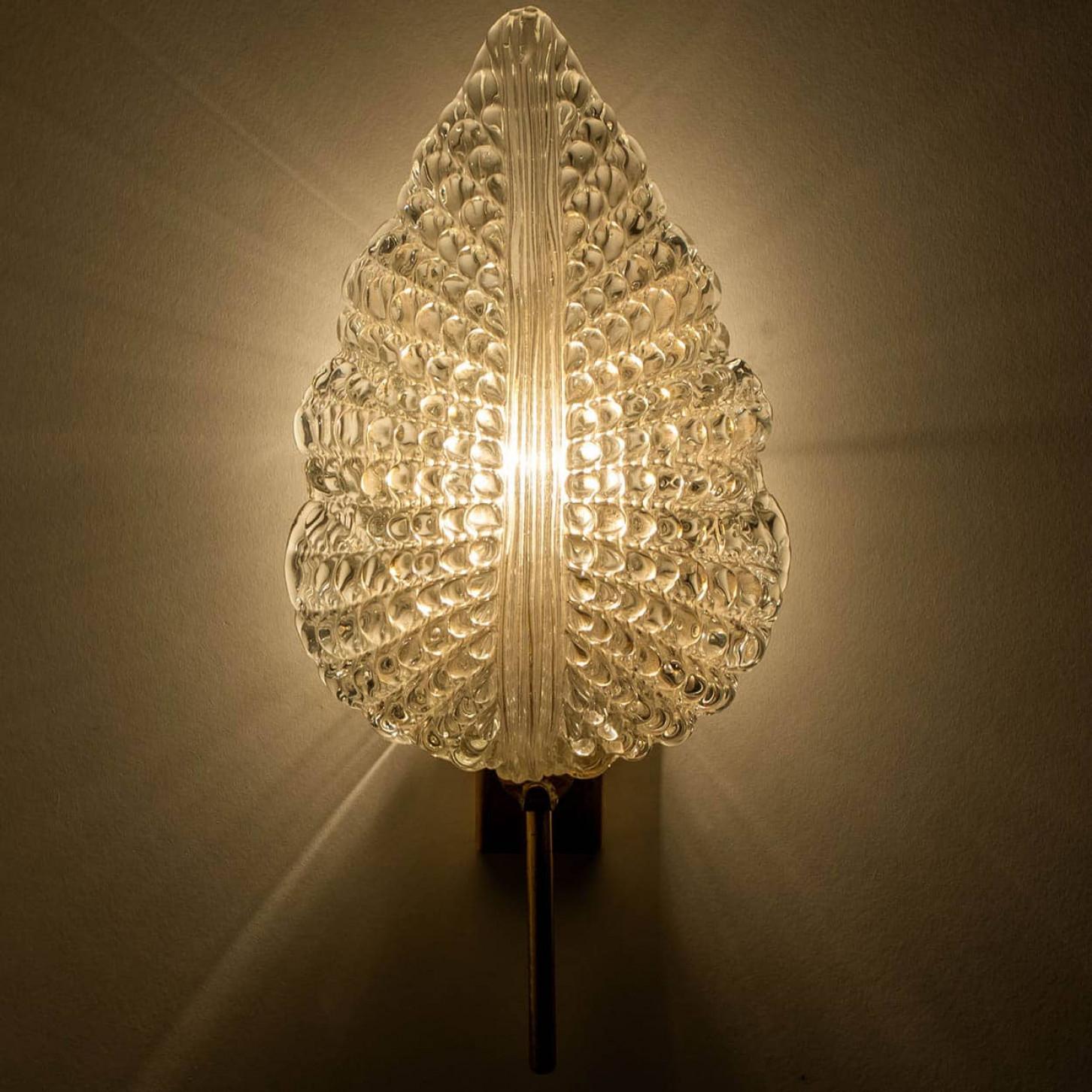 1 des 3 paires de grandes appliques murales dans le style de Barovier & Toso, Italie en vente 3