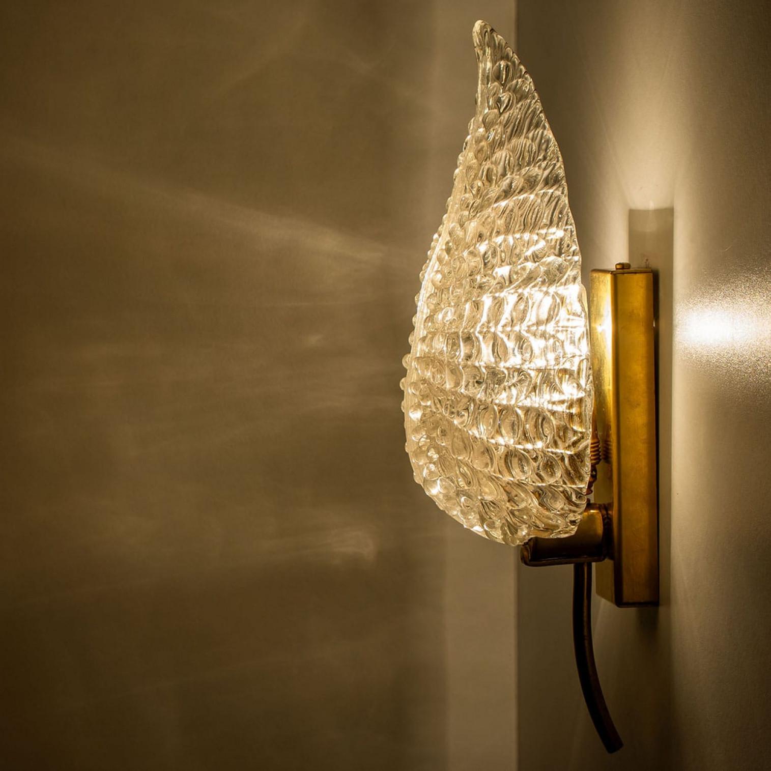 1 des 3 paires de grandes appliques murales dans le style de Barovier & Toso, Italie en vente 5