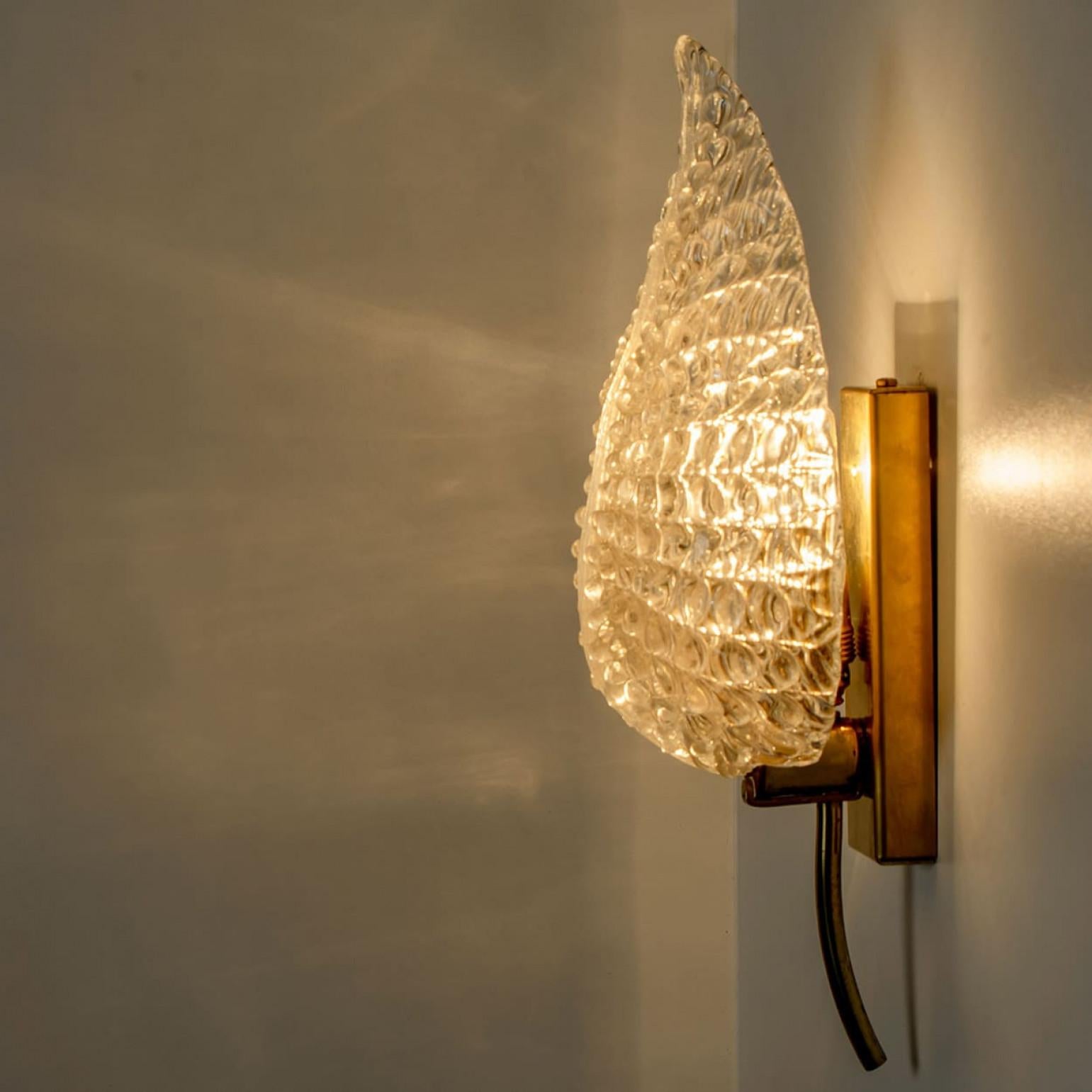 1 des 3 paires de grandes appliques murales dans le style de Barovier & Toso, Italie en vente 6