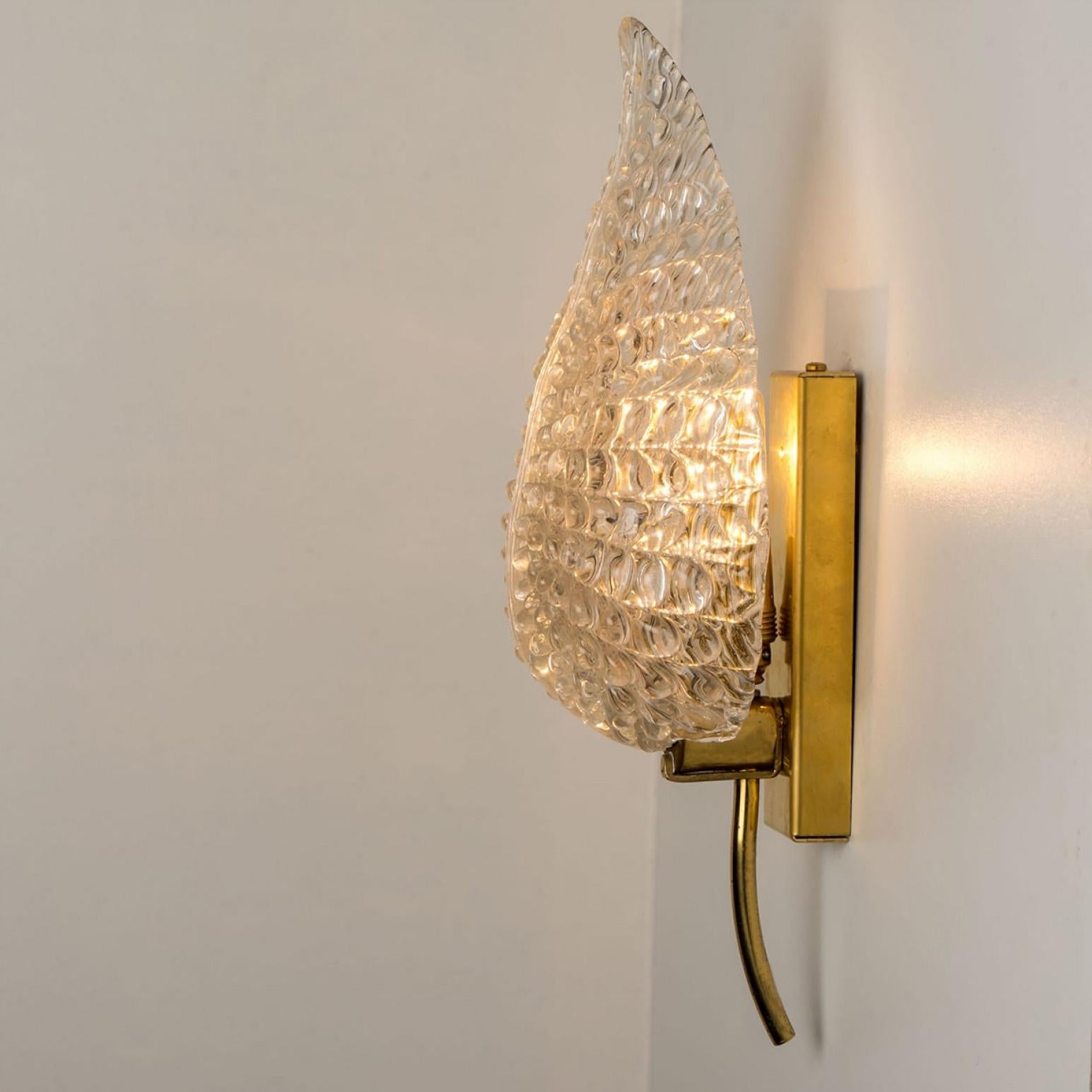 1 the 3 Pairs of Large Wall Sconces in the Style of Barovier & Toso, Italy in vendita 7