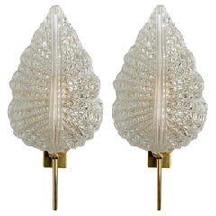 1 the 3 Pairs of Large Wall Sconces in the Style of Barovier 
Toso, Italy