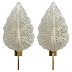 1 le 3 coppie di grandi lampade da parete nello stile di Barovier&Toso, Italia