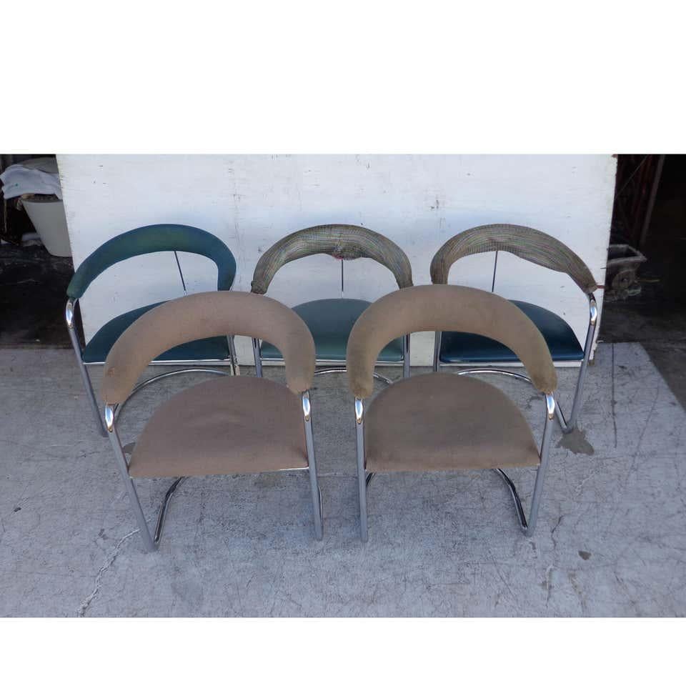 Bauhaus Anton Lorenz fauteuil en porte-à-faux chromé « 1 » en vente