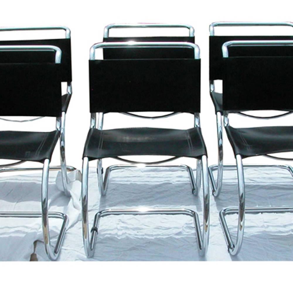 20th Century 1 Tubular MR10 Chair by Ludwig Mies van der Rohe Gordon Int'l