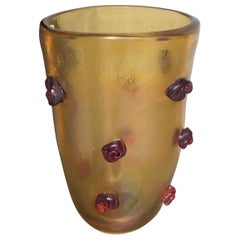 1 Vase in Murano Glass Signed by A.Dona