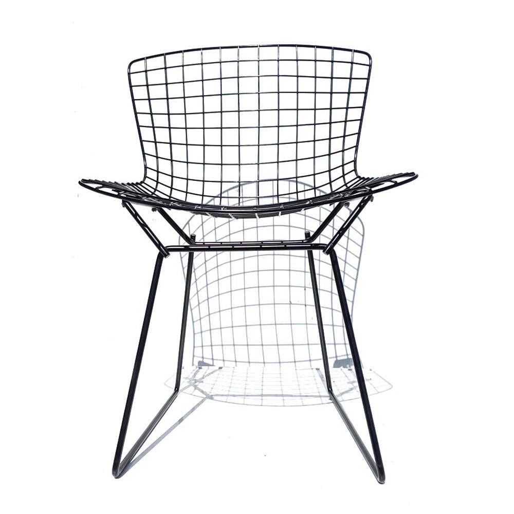 1 Original welded black mesh frames by Harry Bertoia for Knoll International.
 

 10 available
Cushions available for additional fee.