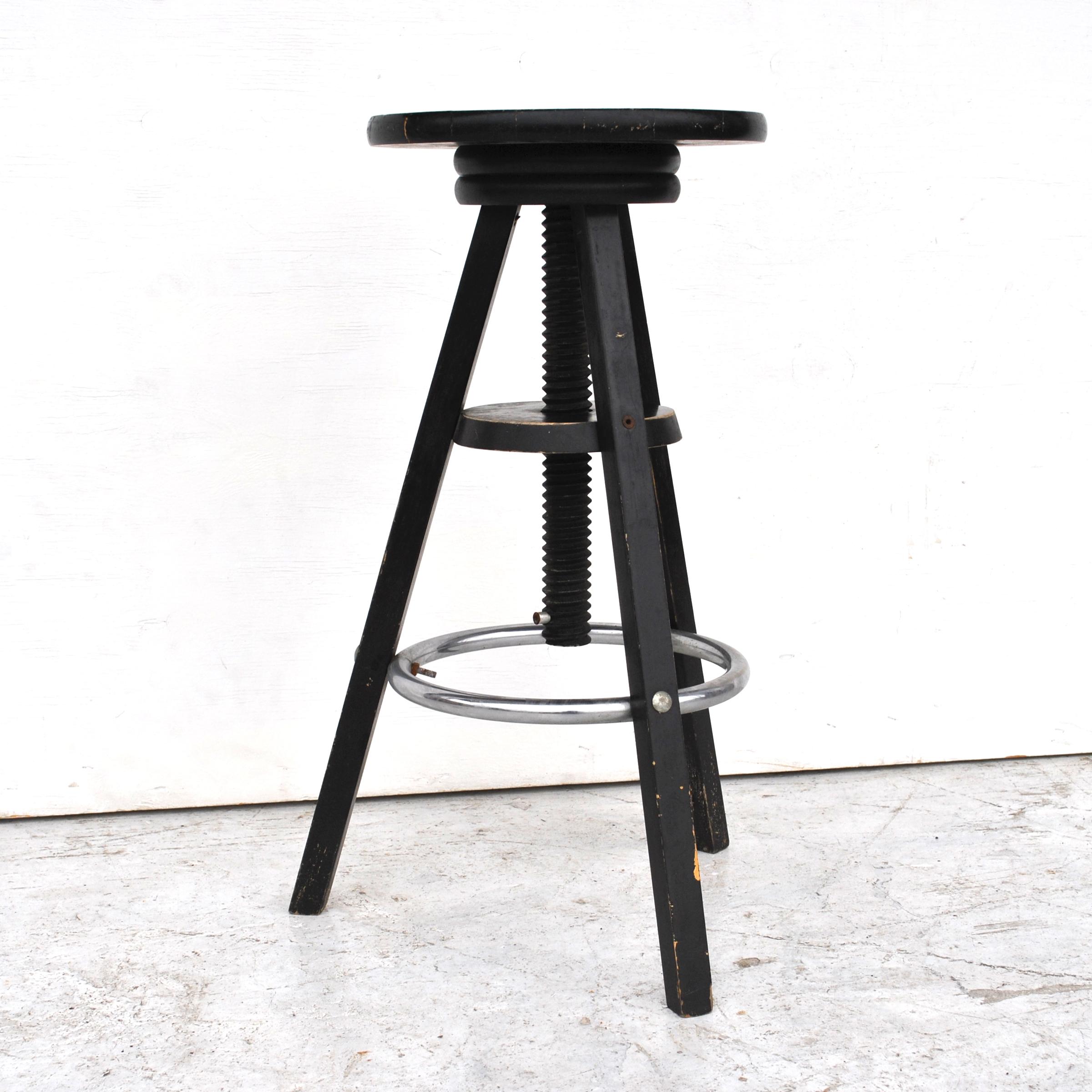 adjustable industrial bar stool