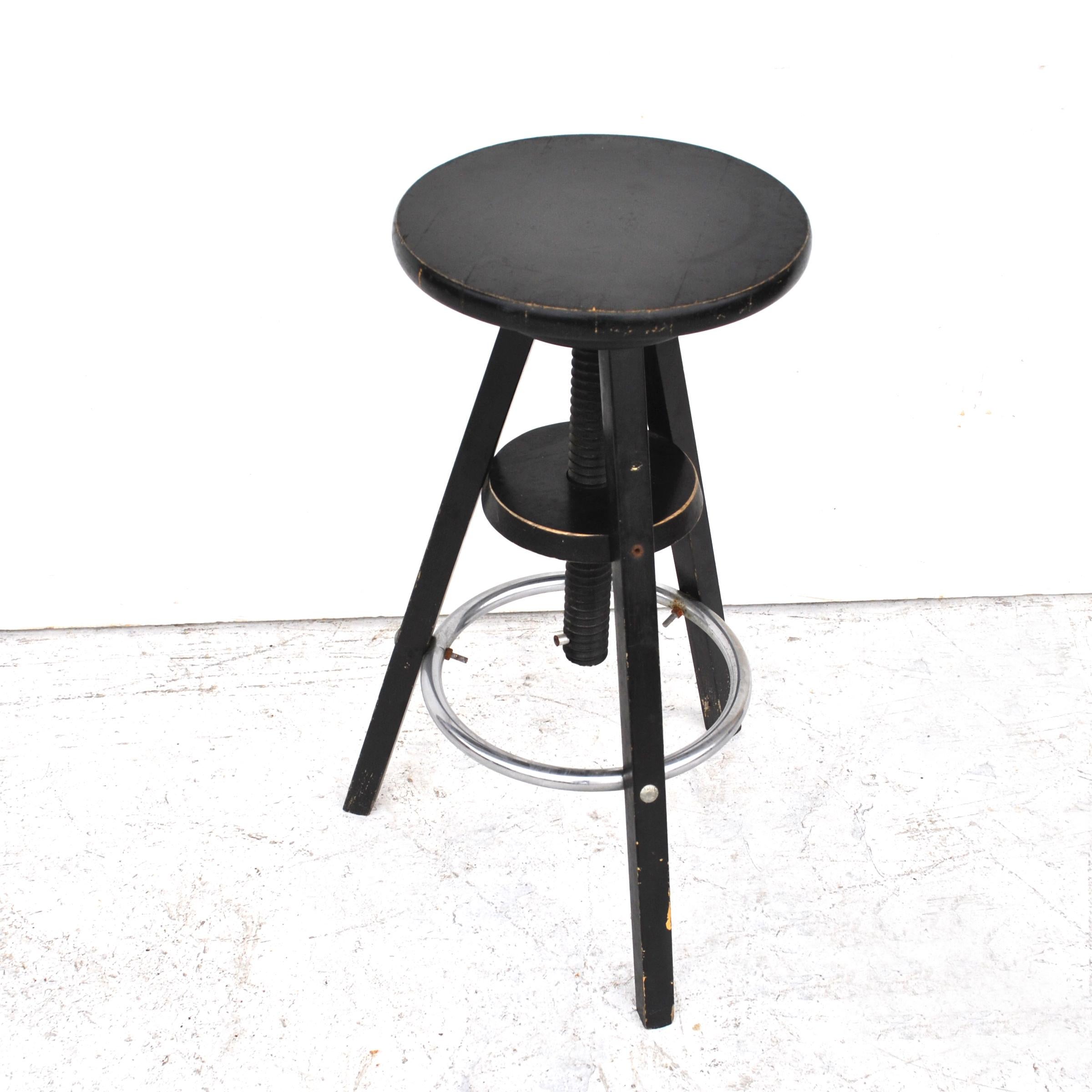 vintage adjustable stool