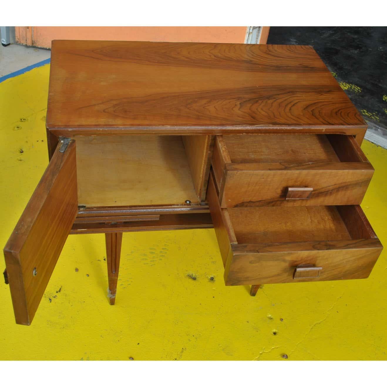 Mid-Century moderno 1 Comodino Vintage Midcentury in palissandro in vendita