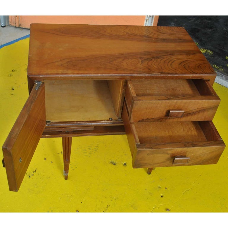Mid-Century Modern 1 Vintage Midcentury Rosewood Side Table Nightstand For Sale