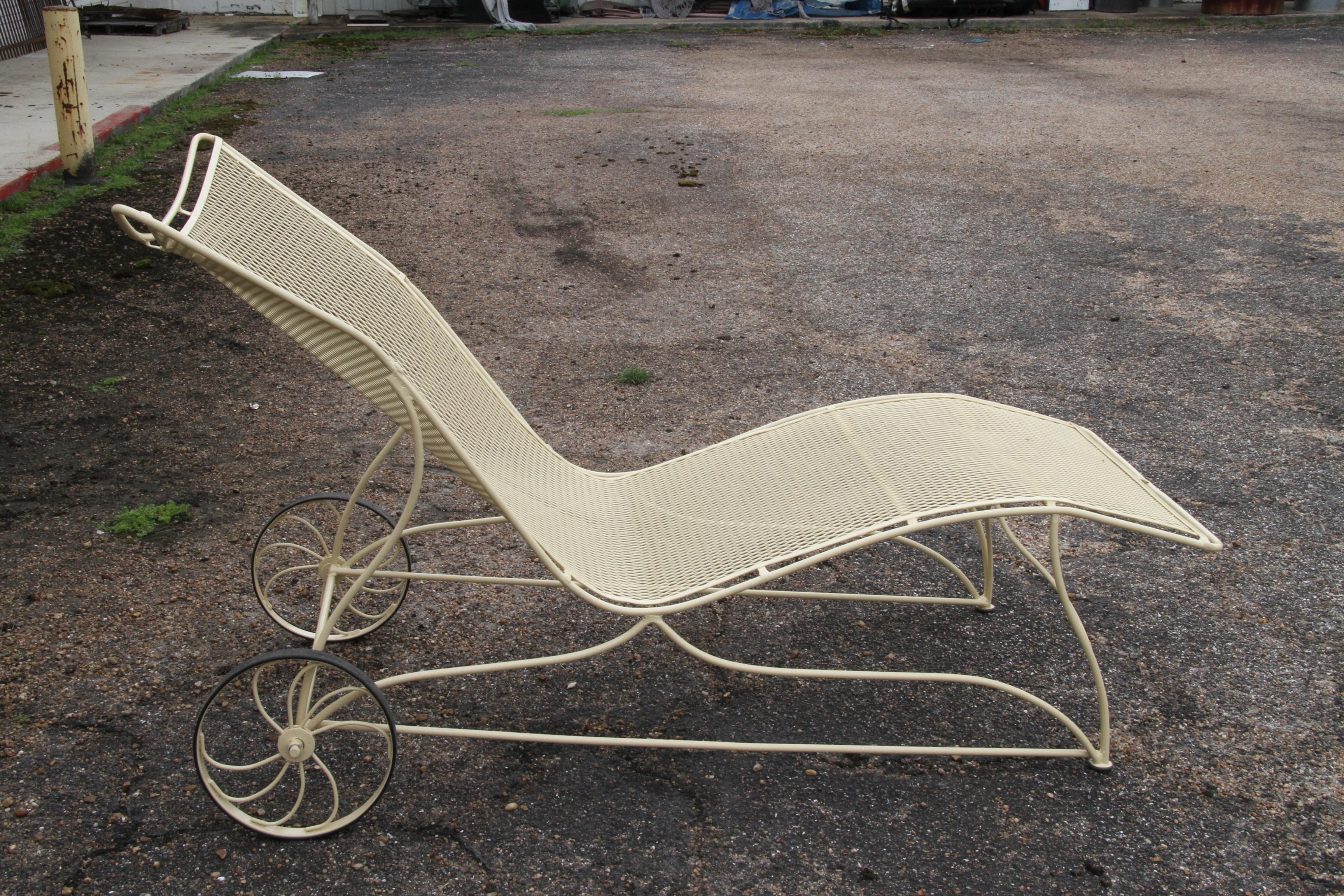 1 Vintage Russell Woodard Patio Chaise  For Sale 10