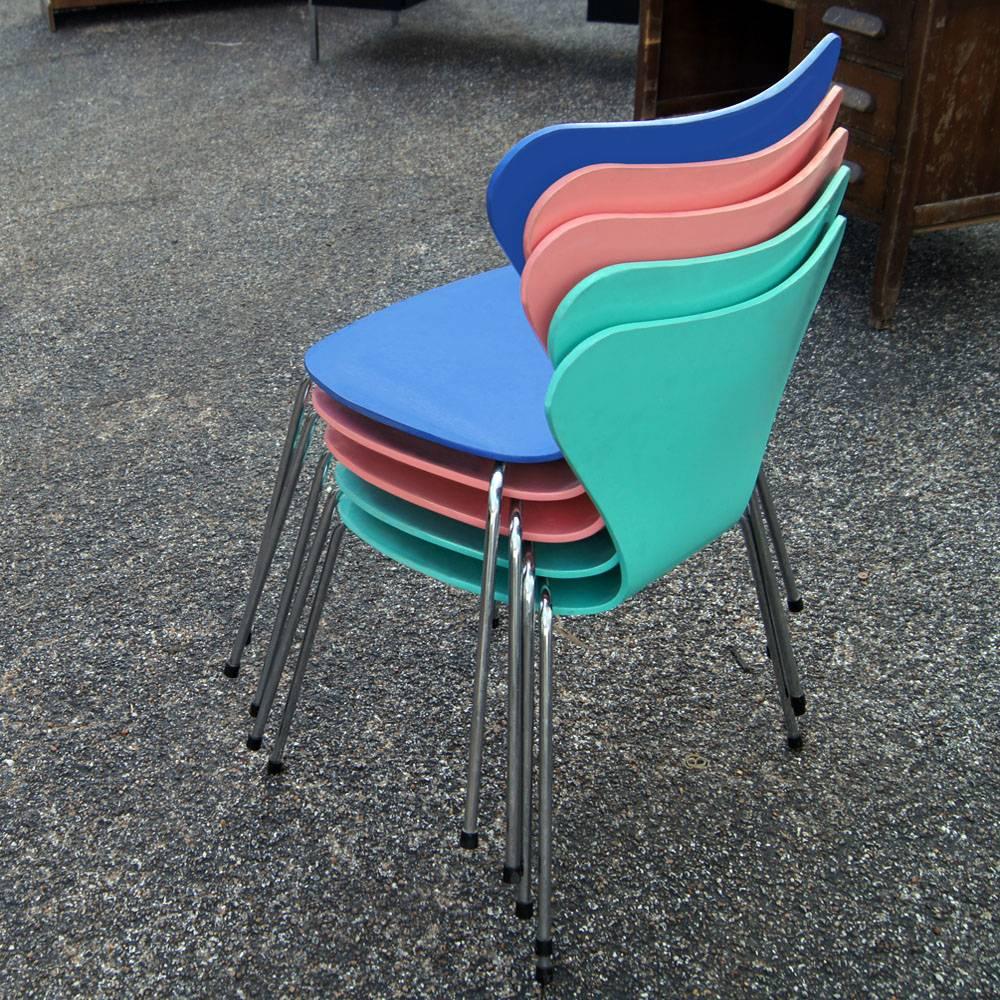 1 Vintage-Stuhl der Serie 7 von Arne Jacobsen für Fritz Hansen (Dänisch) im Angebot