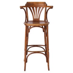 1 Sgabelli alti da pub irlandese in legno d'epoca con tecnica Bentwood 1960-1970