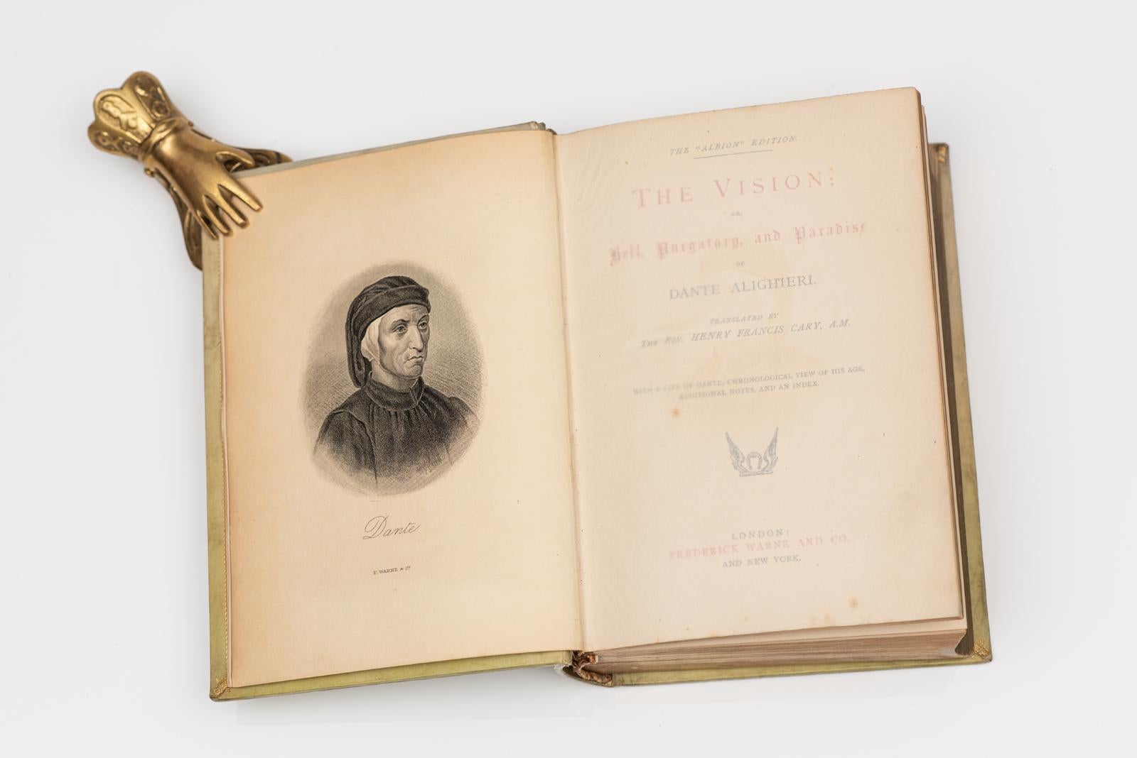 1 Vol. Dante Alighieri, La Visión: o Infierno, Purgatorio y Paraíso Inglés en venta